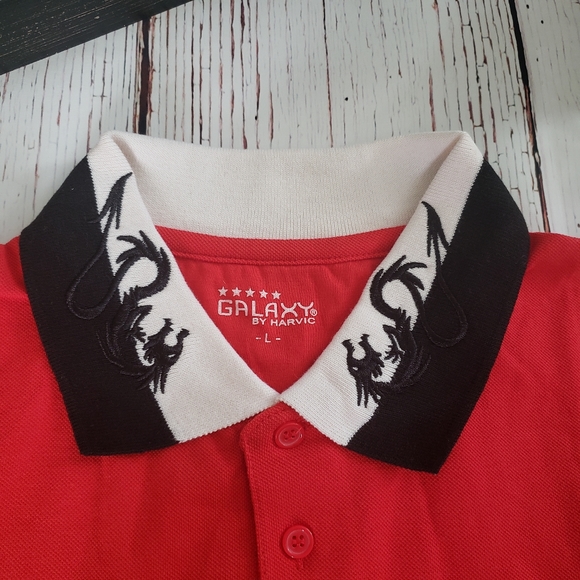 Galaxy by Harvic polo shirt size large - Picture 2 of 6